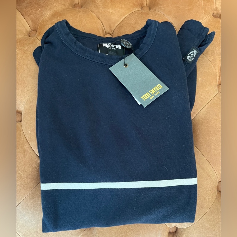 Todd Snyder - Single Stripe Tee Shirt, size M